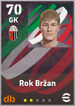Rok Bržan — GK, OVR 70, MAX 70