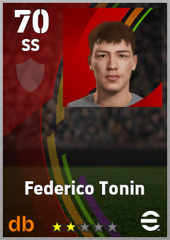 Federico Tonin — SS, OVR 70, MAX 70