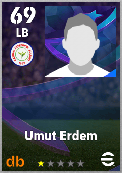Umut Erdem — LB, OVR 69, MAX 69