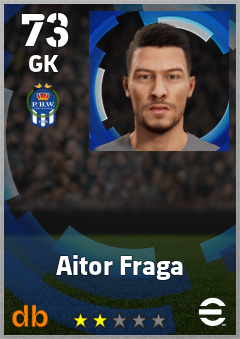 Aitor Fraga — GK, OVR 73, MAX 73