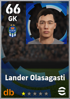 Lander Olasagasti — GK, OVR 66, MAX 66