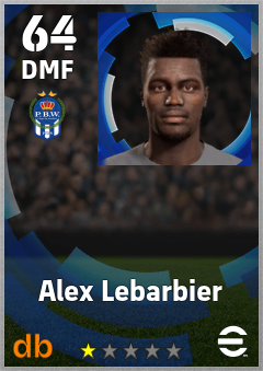 Alex Lebarbier — DMF, OVR 64, MAX 64
