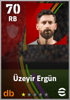Üzeyir Ergün — RB, OVR 70, MAX 70