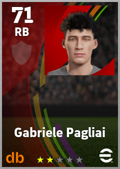 Gabriele Pagliai — RB, OVR 71, MAX 71