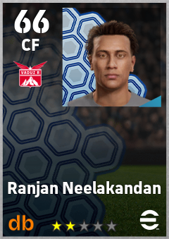 Ranjan Neelakandan — CF, OVR 66, MAX 66