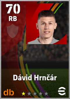 Dávid Hrnčár — RB, OVR 70, MAX 70