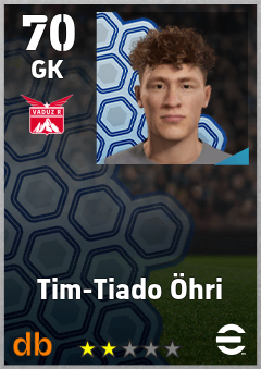 Tim-Tiado Öhri — GK, OVR 70, MAX 70