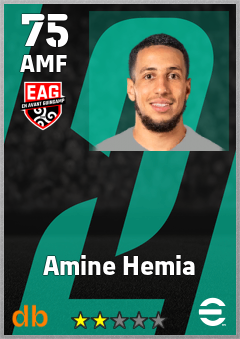 Amine Hemia — AMF, OVR 75, MAX 75