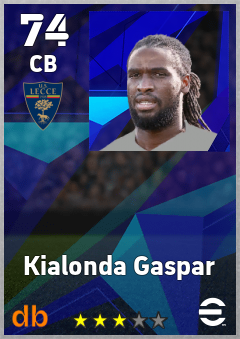 Kialonda Gaspar — CB, OVR 74, MAX 74