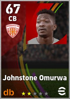 Johnstone Omurwa — CB, OVR 67, MAX 67