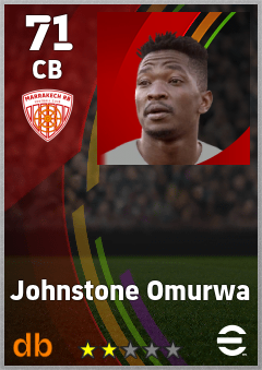 Johnstone Omurwa — CB, OVR 71, MAX 71