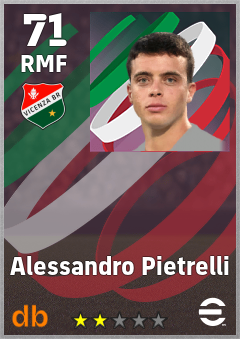 Alessandro Pietrelli — RMF, OVR 71, MAX 71