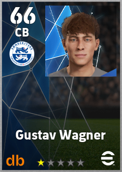 Gustav Wagner — CB, OVR 66, MAX 66