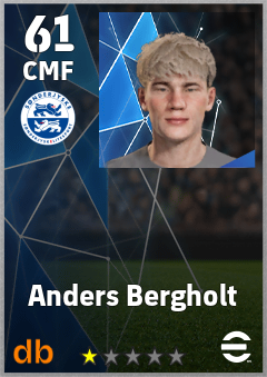 Anders Bergholt — CMF, OVR 61, MAX 61