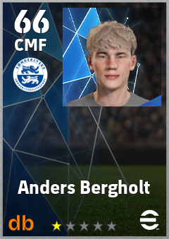 Anders Bergholt — CMF, OVR 66, MAX 66