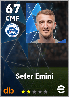 Sefer Emini — CMF, OVR 67, MAX 67