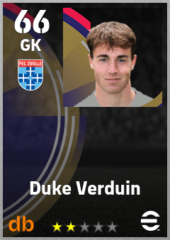 Duke Verduin — GK, OVR 66, MAX 66