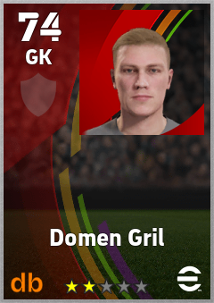 Domen Gril eFootball player card