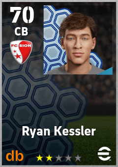 Ryan Kessler — CB, OVR 70, MAX 70