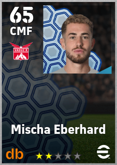 Mischa Eberhard — CMF, OVR 65, MAX 65