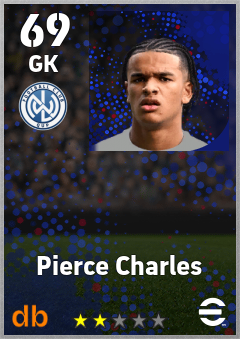 Pierce Charles — GK, OVR 69, MAX 69