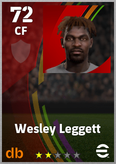 Wesley Leggett — CF, OVR 72, MAX 72