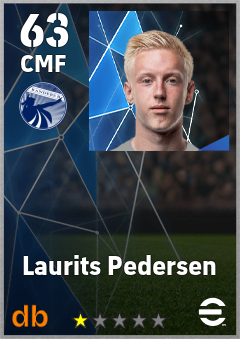 Laurits Pedersen — CMF, OVR 63, MAX 63