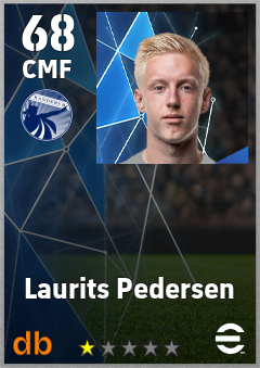 Laurits Pedersen — CMF, OVR 68, MAX 68