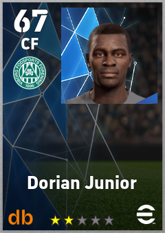 Dorian Junior — CF, OVR 67, MAX 67