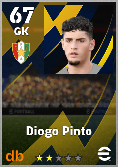 Diogo Pinto — GK, OVR 67, MAX 67