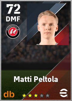 Matti Peltola — DMF, OVR 70, MAX 70