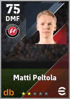 Matti Peltola — DMF, OVR 75, MAX 75
