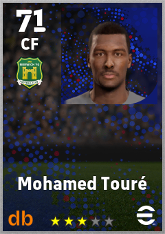 Mohamed Touré — CF, OVR 71, MAX 71