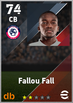Fallou Fall — CB, OVR 74, MAX 74