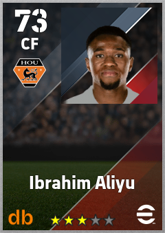 Ibrahim Aliyu — CF, OVR 73, MAX 73