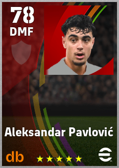 Aleksandar Pavlović eFootball player card