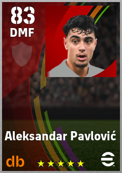 Aleksandar Pavlović — DMF, OVR 83, MAX 83