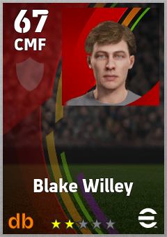 Blake Willey eFootball player card