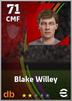 Blake Willey eFootball player card