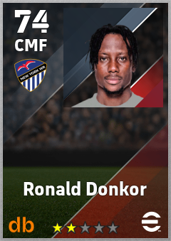 Ronald Donkor — CMF, OVR 74, MAX 74
