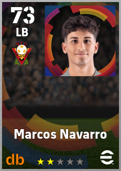 Marcos Navarro — LB, OVR 73, MAX 73