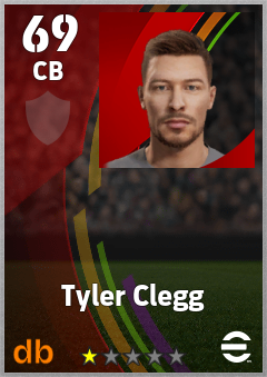 Tyler Clegg — CB, OVR 69, MAX 69