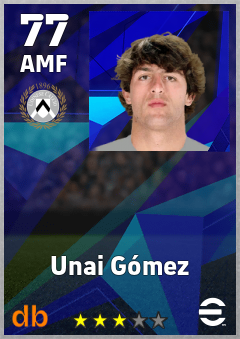 Unai Gómez — AMF, OVR 77, MAX 77