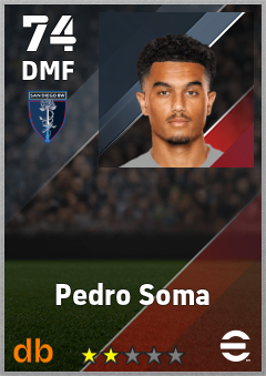 Pedro Soma — DMF, OVR 74, MAX 74
