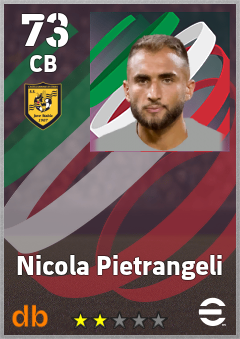 Nicola Pietrangeli — CB, OVR 73, MAX 73