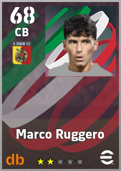 Marco Ruggero — CB, OVR 68, MAX 68