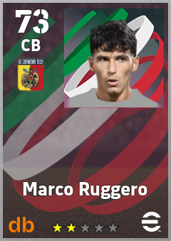 Marco Ruggero — CB, OVR 73, MAX 73