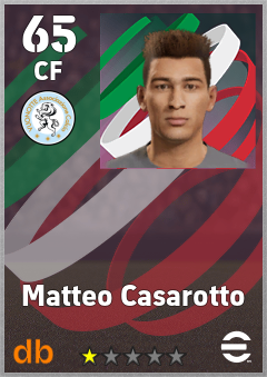 Matteo Casarotto — CF, OVR 65, MAX 65
