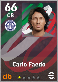 Carlo Faedo — CB, OVR 66, MAX 66