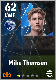Mike Themsen — LWF, OVR 62, MAX 62